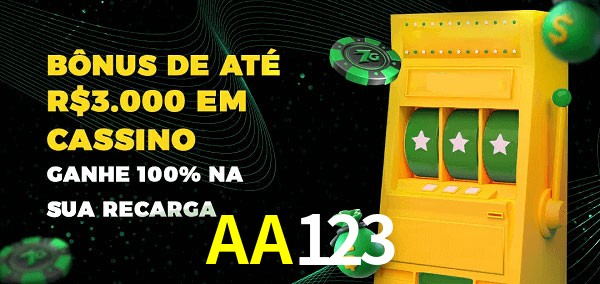 AA123 melhor bônus de depósito