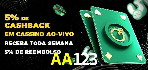 Promoções do cassino ao Vivo AA123